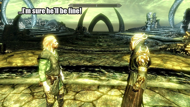 Illustration for article titled Okay, Maybe The High King of Skyrim Can Be A Nice Guy. Sorta.